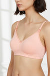 Zivame Maternity Double Layered Non Wired 3/4th Coverage Nursing Bra - Peach Pearl — thumbnail 5